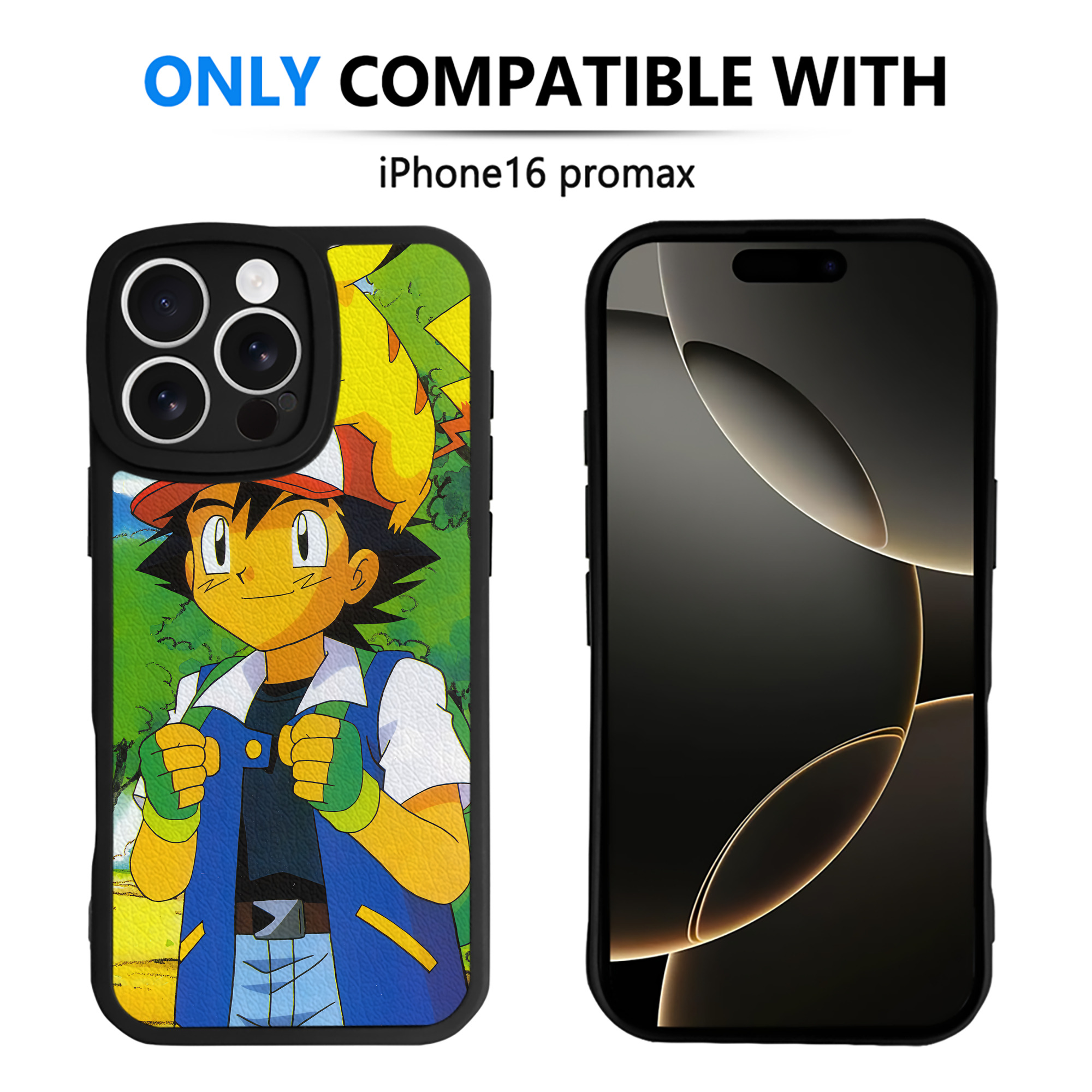 （画像用） ポケットモンスター Pokémon 【iPhone 16シリーズ対応】シリコンスマホケース（レザー調） 材質：シリコン